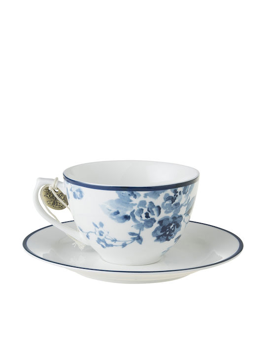 Laura Ashley Blueprint Cup Cappuccino Porcelain China Rose 260ml