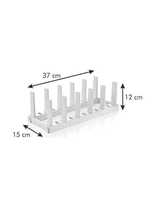 Tescoma Flexispace Kitchen Organizer Racks Plastic in White Colour 14.8x37x12cm