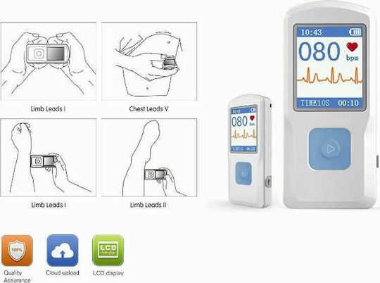 Contec Palm Ecg PM10 Cardiographer 1-Channel