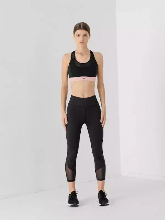 Functional Running Γυναικείο Cropped Κολάν Ψηλόμεσο Μαύρο