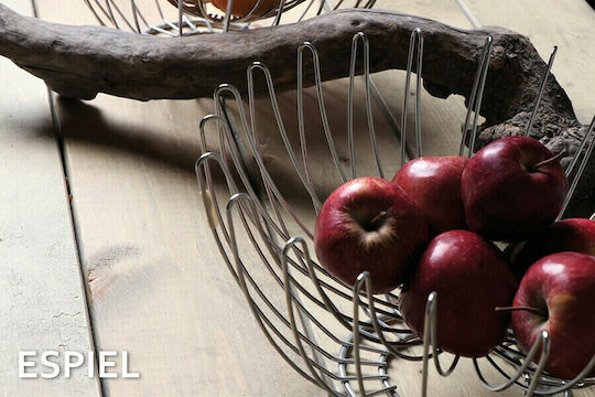 Espiel Fruitieră Metalic Argintiu 32x32x16buc Espiel Fruitieră Metalic Argintiu 32x32x16buc