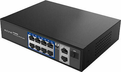 Netis Stonet P110GH Unmanaged L2 PoE+ Switch with 10 Gigabit (1Gbps) Ethernet Ports and 1 SFP Port