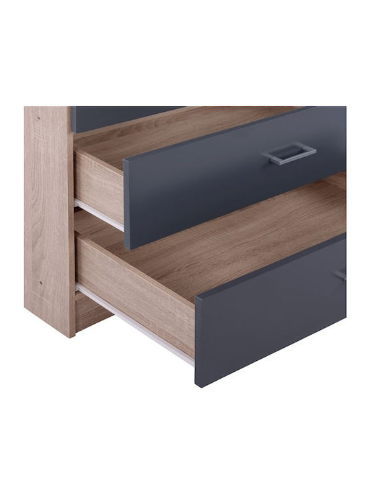 Double Door Wardrobe REINA Gray 80x42x181cm