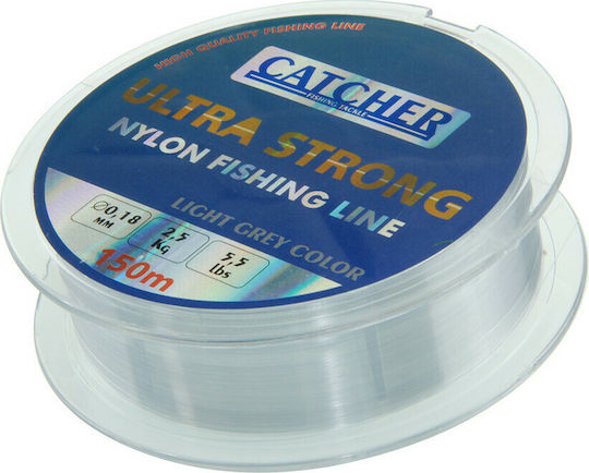 Catcher Πετονιά Ψαρέματος Γκρι 150m / 0.18mm / 2.5kg