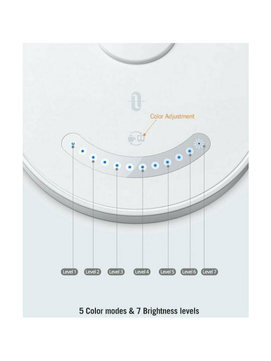 TaoTronics LED Φωτιστικό Γραφείου Αναδιπλούμενο σε Λευκό Χρώμα