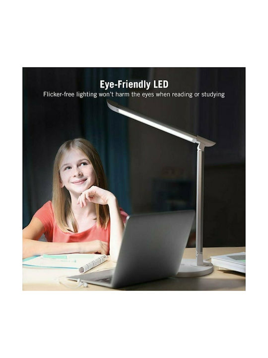 TaoTronics LED Φωτιστικό Γραφείου Αναδιπλούμενο σε Λευκό Χρώμα