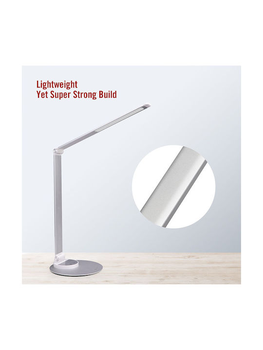 TaoTronics TT-DL22 LED Folding Office Lamp in Silver Colour