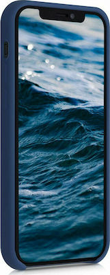 KWmobile Rubber Silicone Back Cover Navy Blue (iPhone 12 / 12 Pro)