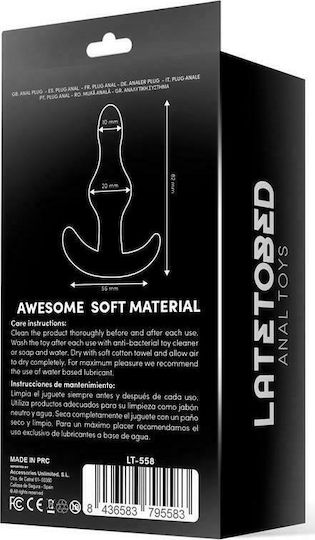 LateToBed Anal Plug Black
