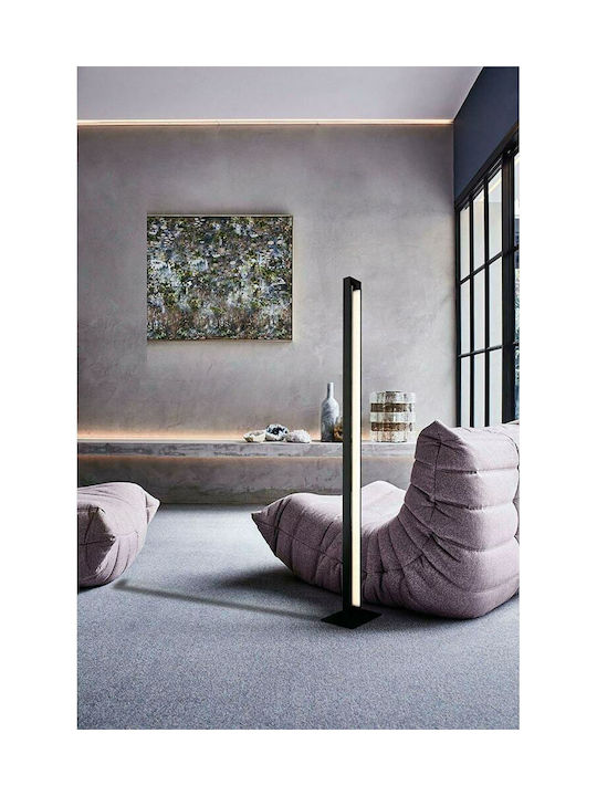 Viokef Tiffany LED Floor Lamp H161xW24cm. with Warm White Light 1880lm Black