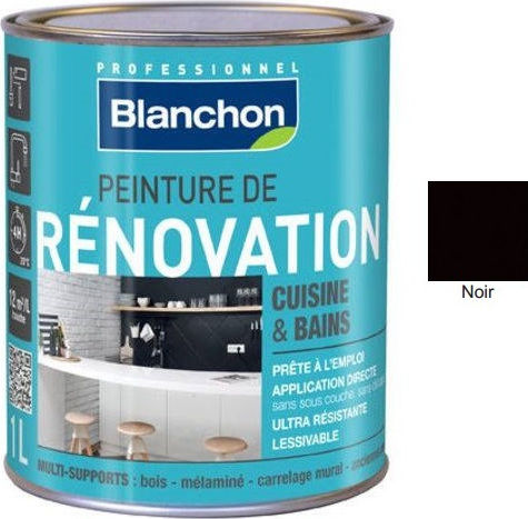 Blanchon Renovation Plastic Paint for Interior Use Black 500ml