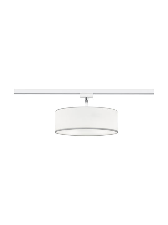 Trio Lighting Duoline Μοντέρνα Υφασμάτινη Πλαφονιέρα Οροφής με Ντουί E27 σε Λευκό χρώμα