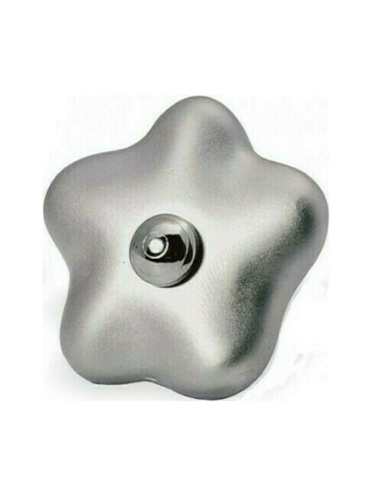 Conset Metallic Furniture Knob C554 Χρώμιο Σατινέ Νίκελ 35mm