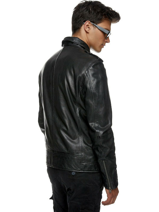 King Leather Winter Jacket Black