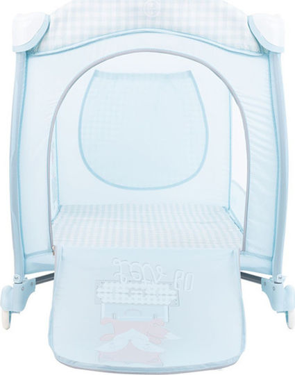 Kikka Boo Dolce Sonno Plus Playpen 2 Levels with Changing Table & Mattress Light Blue 128.5x66.5cm