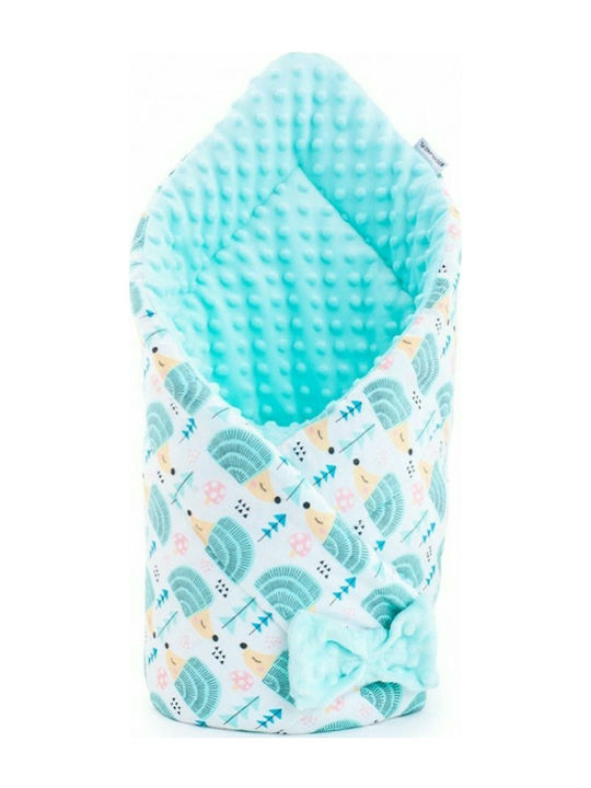 New Baby Pătură Pepinieră Swaddling pături Minky 100% bumbac Verde 75x75cm
