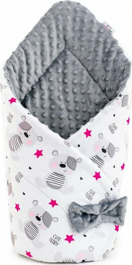 New Baby Pătură Pepinieră Swaddling Minky Ursuleț 75x75 cm