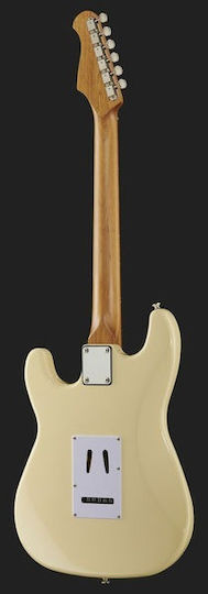 Harley Benton ST-62 Electric Guitar Stratocaster With SSS Pickups Arrangement Vintage White