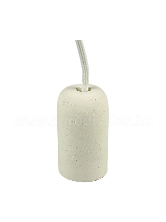 V-TAC Cement Pendant Light White with Socket E27 5x9.5x105cm