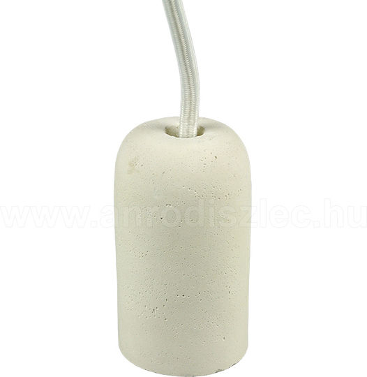 V-TAC Cement Висящо Осветително Тяло Бял с Цокъл E27 5x9.5x105см.