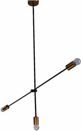Home Lighting Cody Pendant Light Bronze with Socket E27 85cm