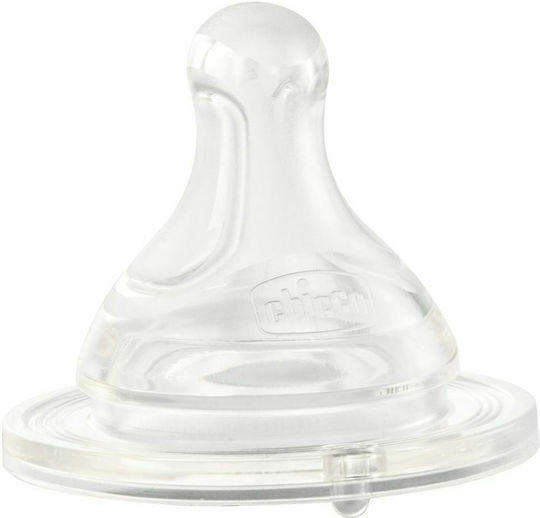 Chicco Physio Silicone Baby Bottle Teats Food Flow for 6+ months 2pcs
