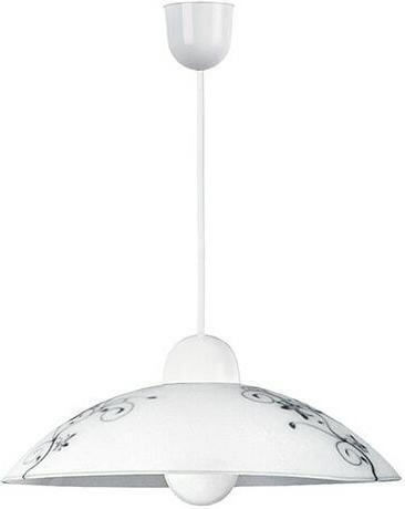 Rabalux Pendant Light White Bell with Socket E27 31.5x8.5cm