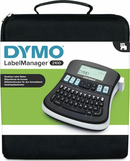 Dymo LabelManager 210 D with Case Ηλεκτρονικός Ετικετογράφος Χειρός σε Μαύρο Χρώμα