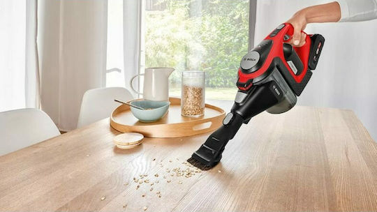 Bosch BBS8214PET Επαναφορτιζόμενη Σκούπα 2 σε 1 Stick & Χειρός 18V Κόκκινη
