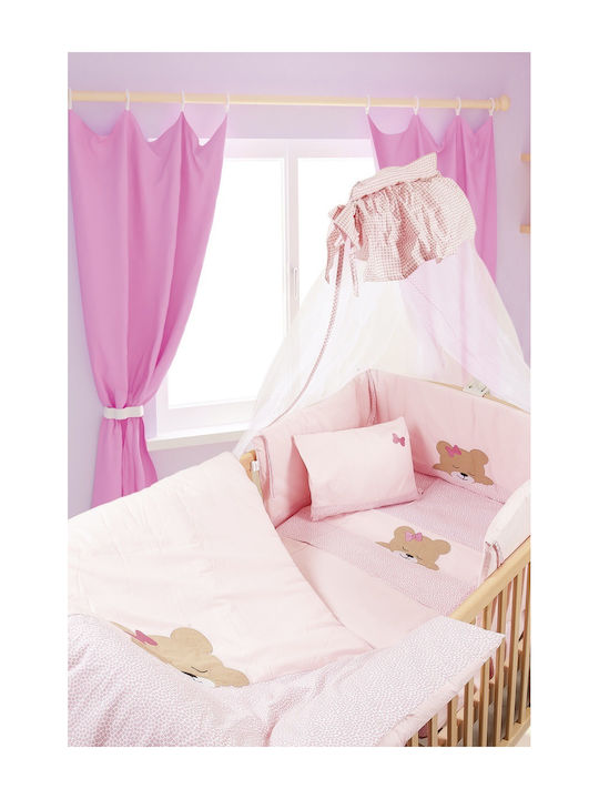Dimcol Кошара За Количка Sleeping Bears от Тюл 1214016801701426 Розов 490x160см.