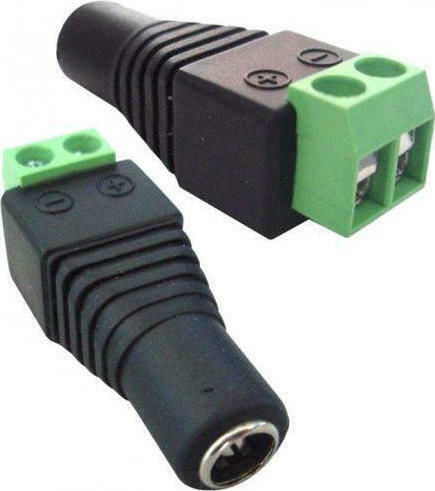 Tele Connection Plug for CCTV Systems Power Plug with Screw AA-009