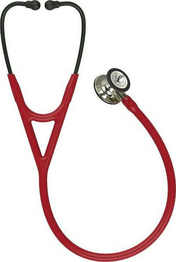3M Littmann Cardiology IV Кардиологичен Стетоскоп Непрекъснато с Двоен Конус Бордо