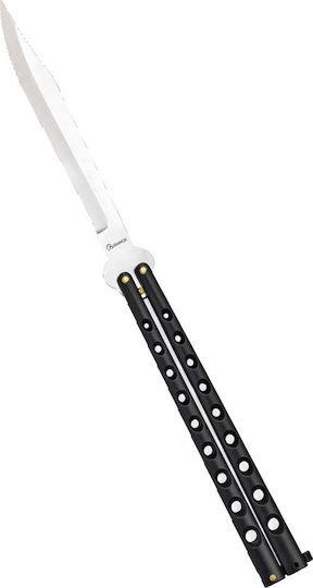 Martinez Albainox Butterfly Knife Black with Blade made of Stainless Steel