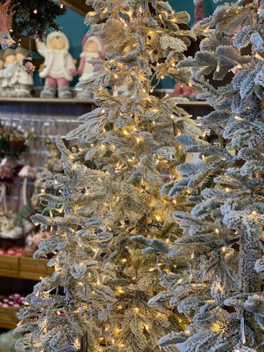 Weihnachtsbaum Alpine Fir Schlank Beschneit 180cm mit 447 Zweige