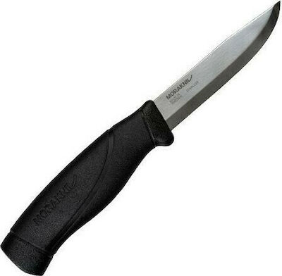 Morakniv Companion Heavy Duty S Knife Black with Blade made of Stainless Steel in Sheath