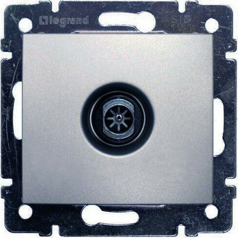 Legrand Valena TV-Buchse Grundlegend in Silber Farbe 770129