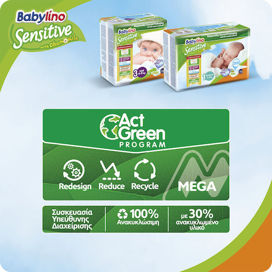 Babylino Πάνες με Αυτοκόλλητο Chamomile No. 4+ για 9-20kg 76τμχ