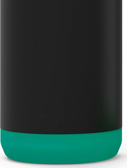 Quokka Solid Bottle Thermos Stainless Steel BPA Free 630ml Black