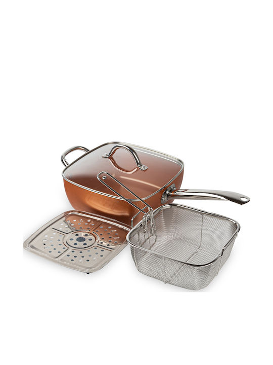 TnS Pan With Lid made of Aluminum 24cm