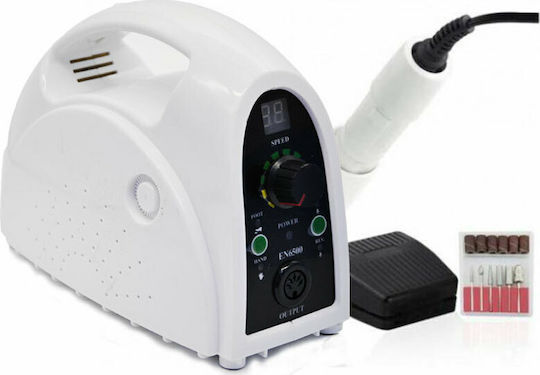 ZS-702 Nail Drill Power 65W White with Pedal with 35000 Rotations per Minute