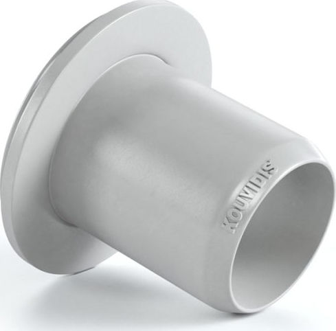 Kouvidis Condur Electrical Conduit Connector with Diameter 25mm made of Plastic Grey 4005025