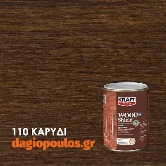 Kraft Wood Shield Пропитка Полиуретан 110 Орехи Сатен 750мл