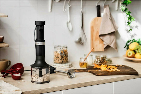 Kitchenaid Ραβδομπλέντερ με Ανοξείδωτη Ράβδο 180W Matt Black