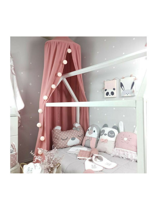 Baby Star Mosquito Net Crib Cotton Pink 250cm