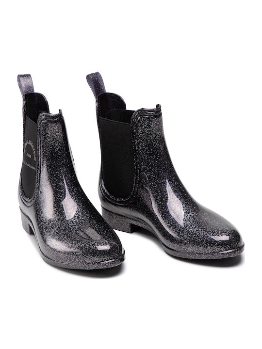Къси Дамски галоши Dark Silver