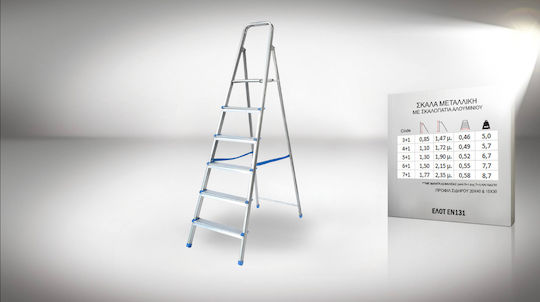 Pankoskal Economy Scară Aluminiu cu 8+1 Trepte 261buc