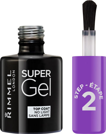 Rimmel Super Gel Step 2 No Light Top Coat for Semi-Permanent Nail Polish 12ml