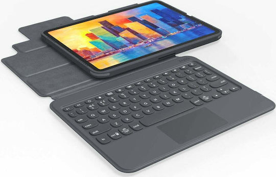 Zagg Pro Keys With Trackpad Flip Cover με Πληκτρολόγιο στα Αγγλικά US English UK (iPad Pro 2018 11" / iPad Pro 2020 11" / iPad Pro 2021 11")