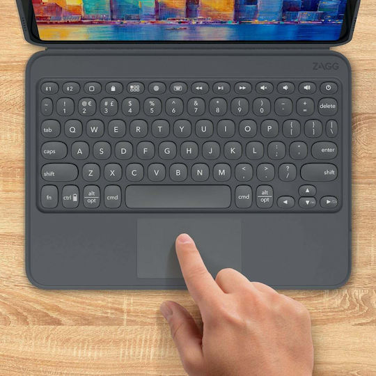 Zagg Pro Keys With Trackpad Flip Cover με Πληκτρολόγιο στα Αγγλικά US English UK (iPad Pro 2018 11" / iPad Pro 2020 11" / iPad Pro 2021 11")