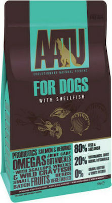 AATU Shellfish 10kg Dry Food Grain Free for Adult Dogs with Fish